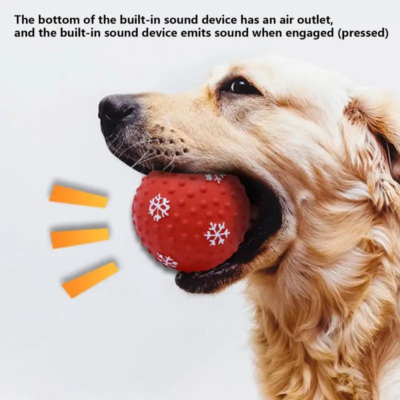 Christmas Dog Ball Toy