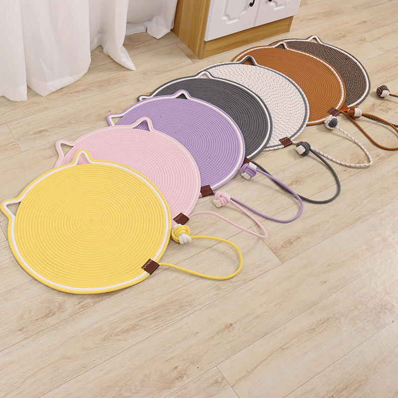 Round Cat Scratching Pad with Rope