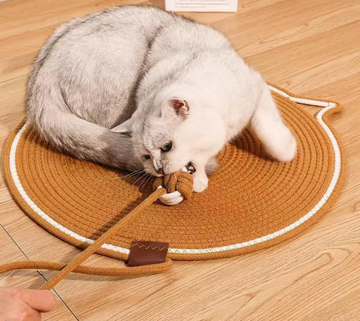 Round Cat Scratching Pad with Rope