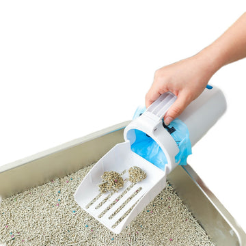 2-in-1 Cat Litter Scooper with Waste Holder