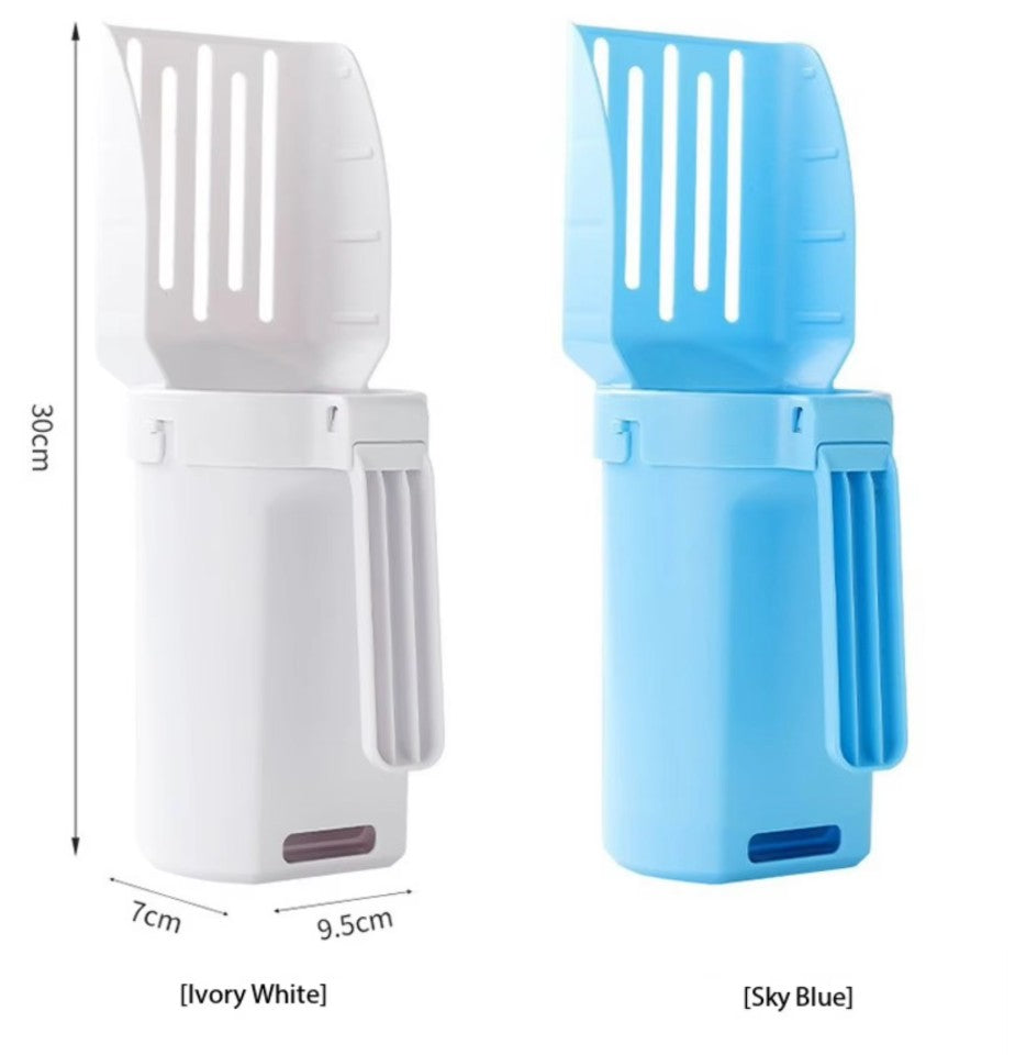 2-in-1 Cat Litter Scooper with Waste Holder