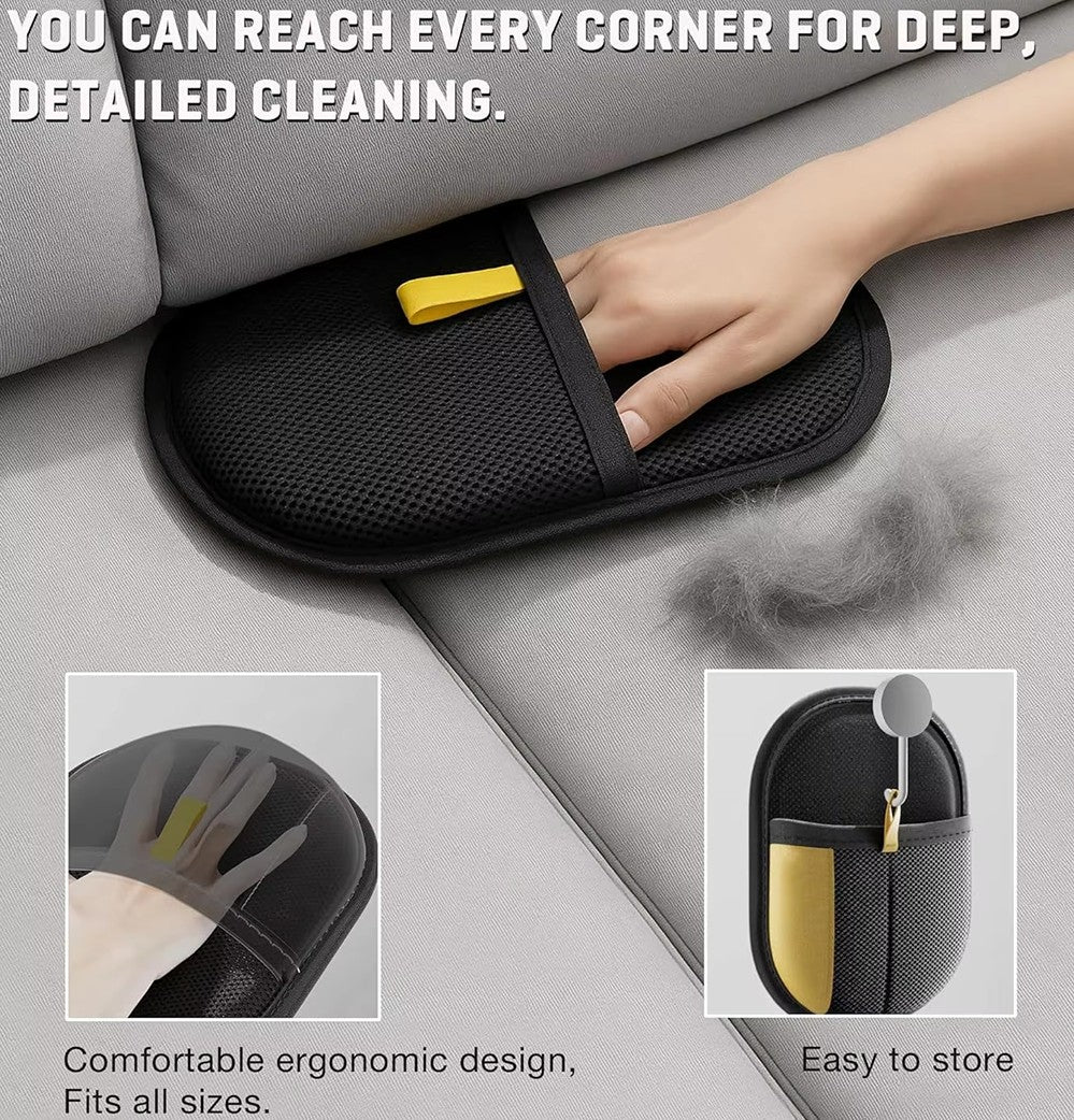Pet Hair Removal Glove for Furniture & Fabrics