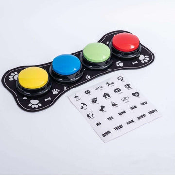 Recordable Dog Communication Buttons – 4-Pack