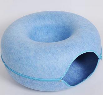 Cozy Cat Donut Bed-Playful Fun & Napping Bliss