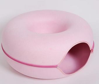 Cozy Cat Donut Bed-Playful Fun & Napping Bliss