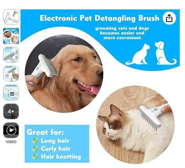 Electric Pet Detangling Brush