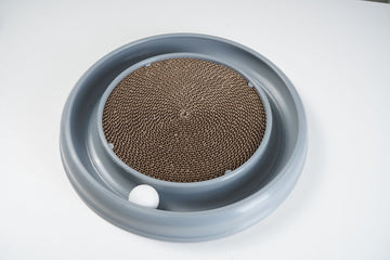 Round Cat Scratcher with Ball Track