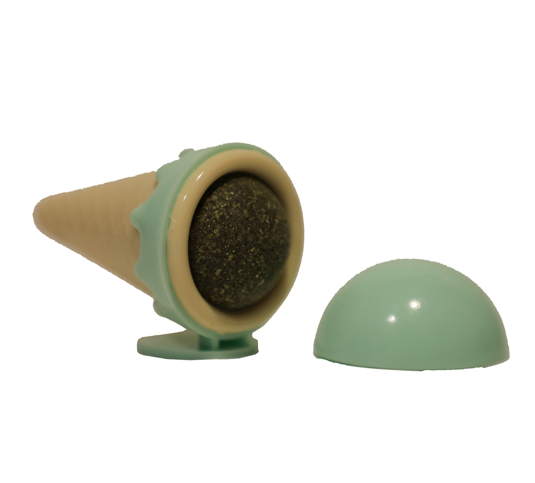 Minty Wonderballs: Ice cream-Shaped Catnips